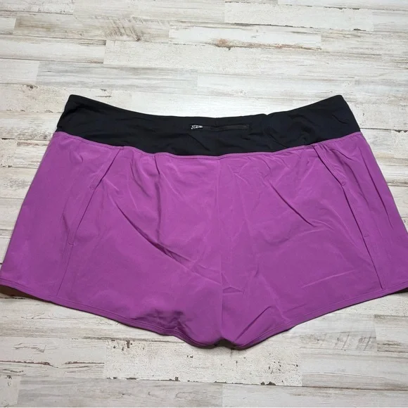 Skechers Shorts Womens 3XL Navy Black Running Athletic Mesh Lined Quick Dry NWT - Picture 8 of 15